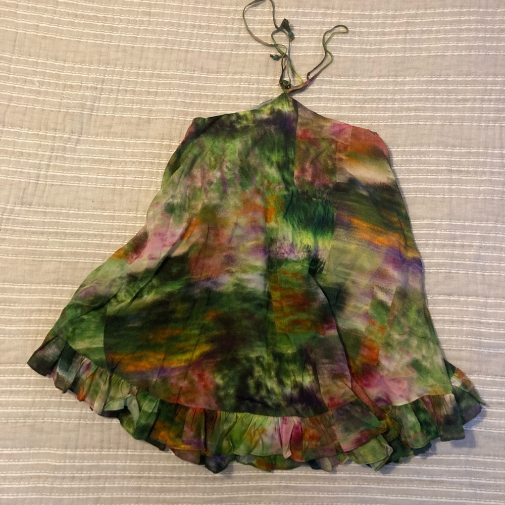 Hope for Flowers by Tracy Reese Halter Frilled Mini Dress - Picture 5 of 6